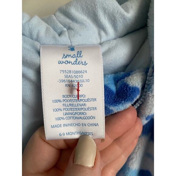 Small Wonders 6-9m Baby Boy Camo Zip Up Fleece Hooded One Piece Snowsuit - Picture 5 of 5